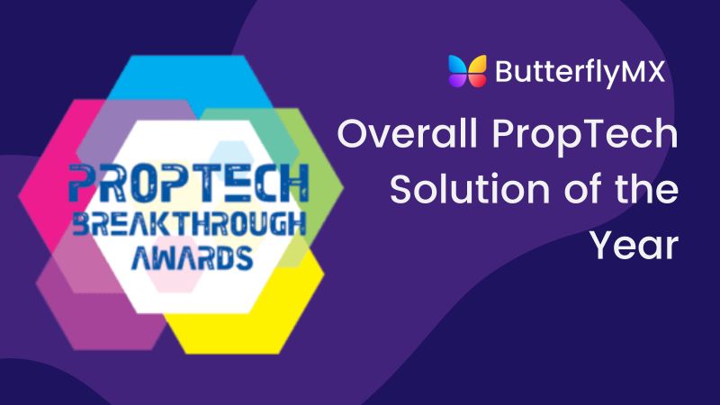 ButterflyMX proptech solution of the year breakthrough awards