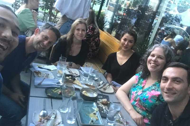 Emily Kubec and the product team meet up in New York City.