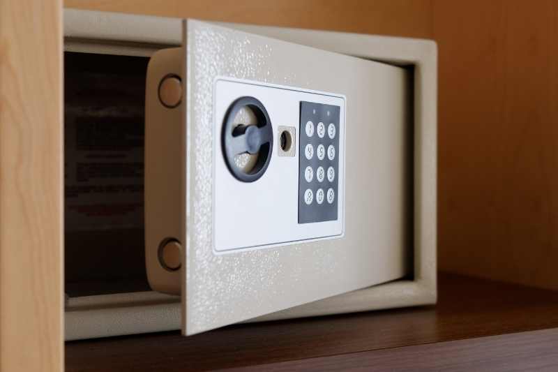 Key safes are a secure option for key storage.