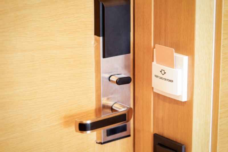 Office smart lock with keycard