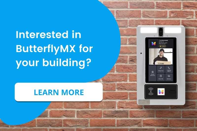 ButterflyMX video intercom cta