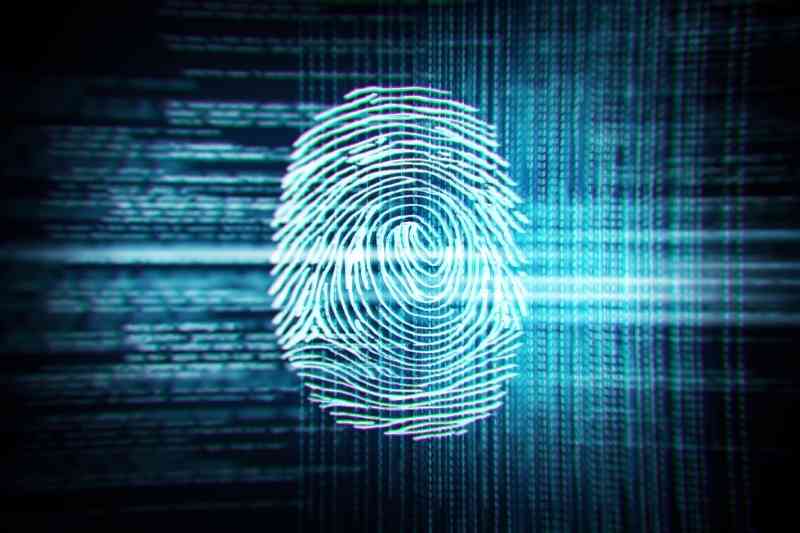 Fingerprint authentication.