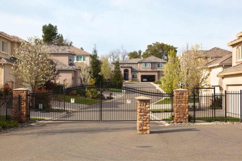 gated community with smart gate opener