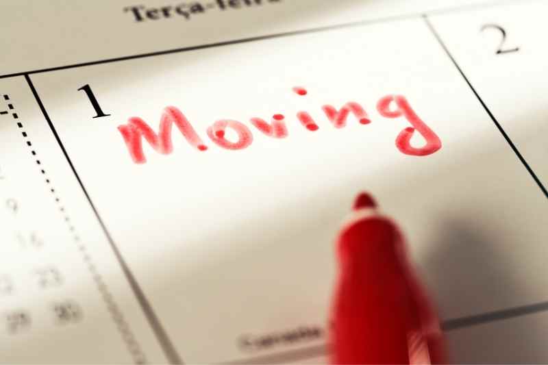moving date on calendar tenant welcome letter