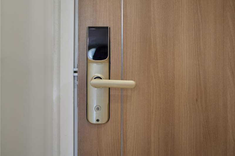 A touchscreen door lock is one of many types of business security systems