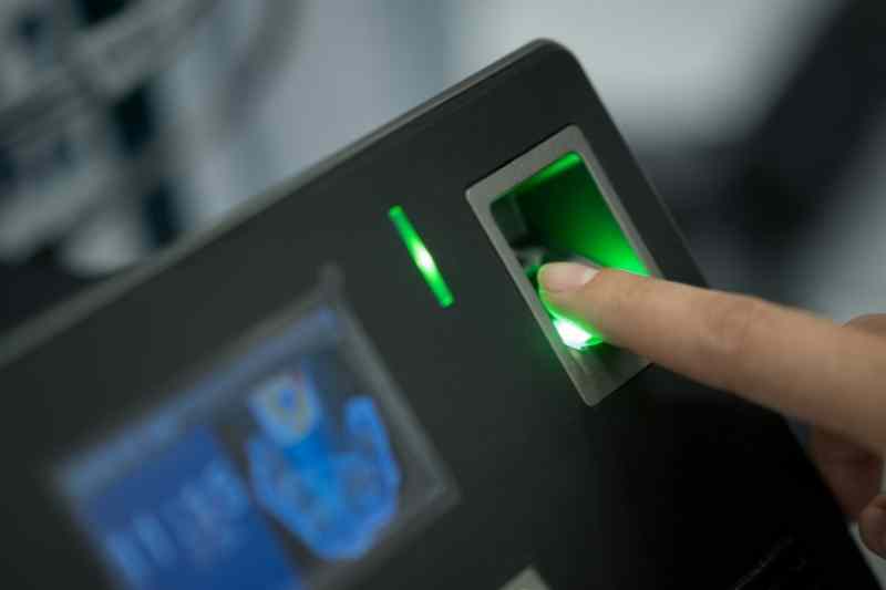 Fingerprints are a biometric for access control readers