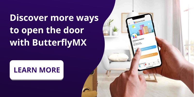 Learn more ways to open the door with ButterflyMX