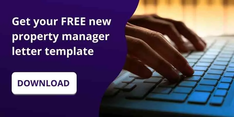 Download our free new property manager letter template.