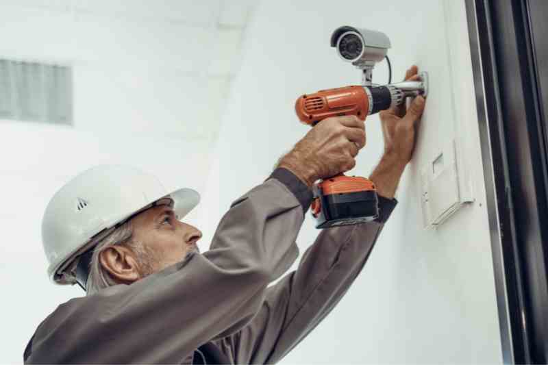 Installing commercial security systems.