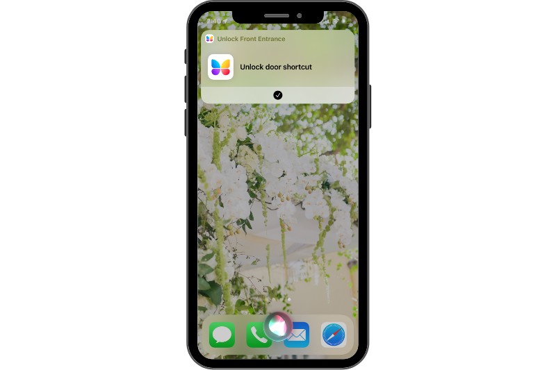 Open the door or gate with Siri