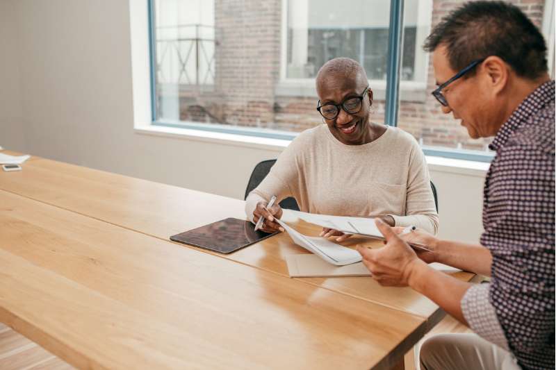 property manager meeting with tenant