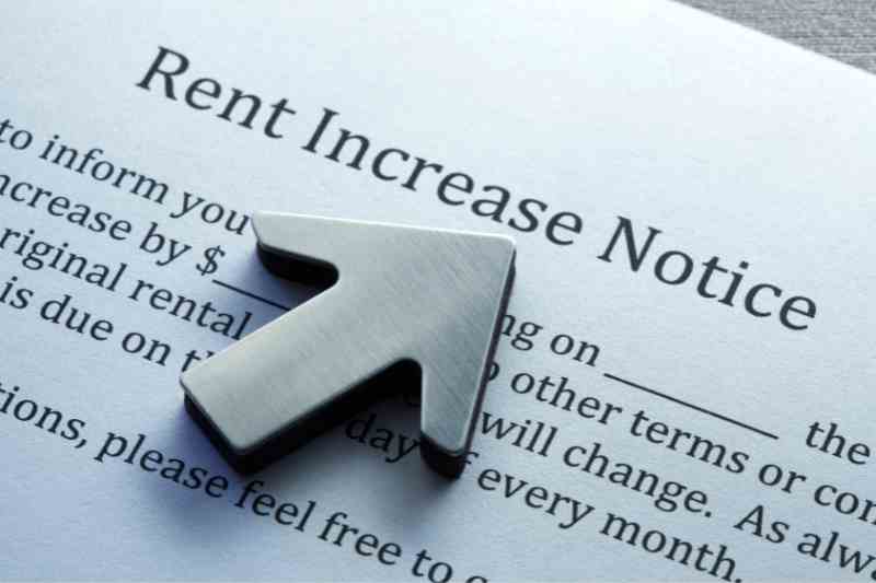 Rent increase notice letter.