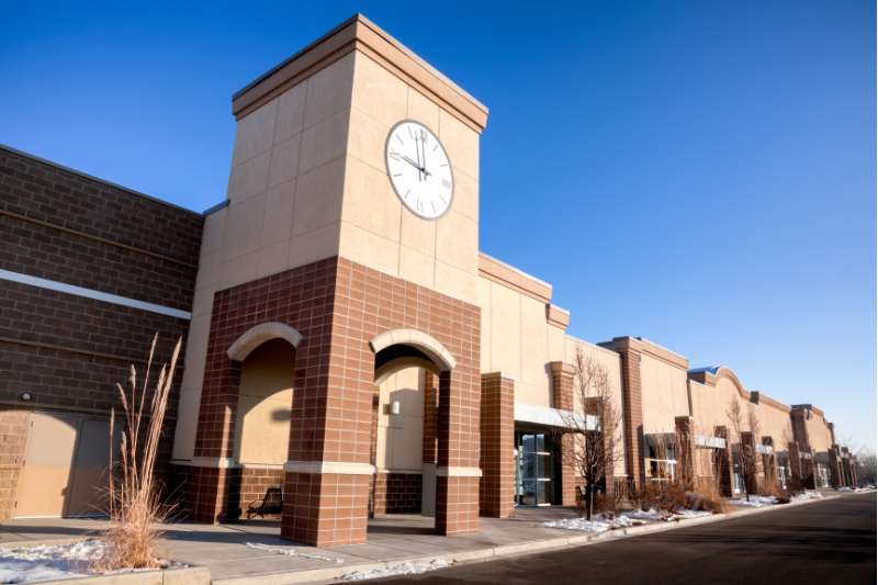 property management definition: a shopping center