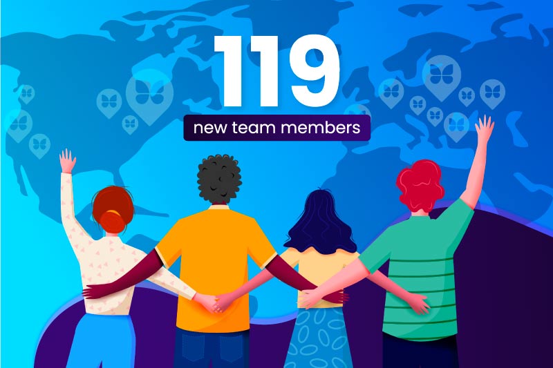 119 new team members