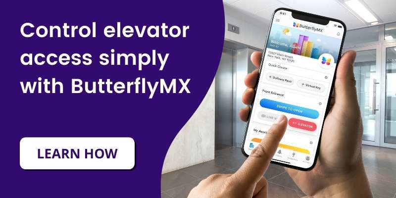 control elevator access with butterflymx