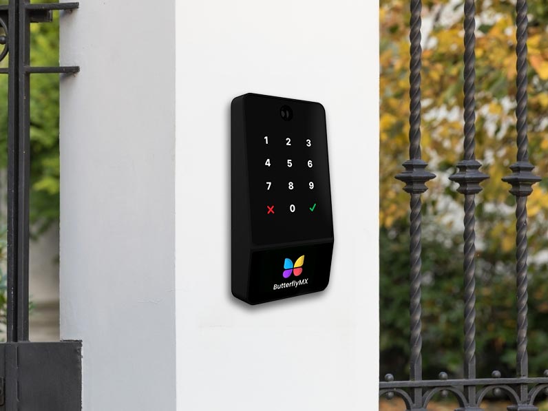 gate keypad using osdp technology