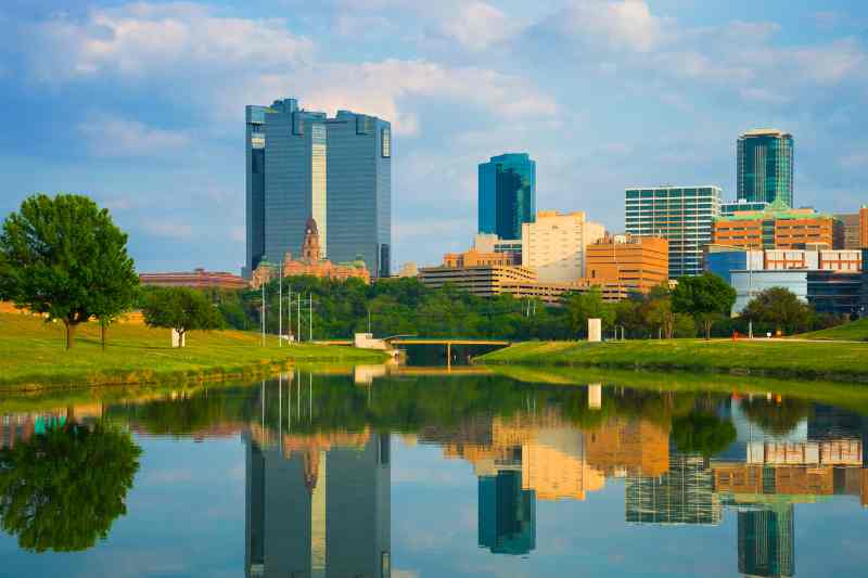 skyline of fort worth, texas