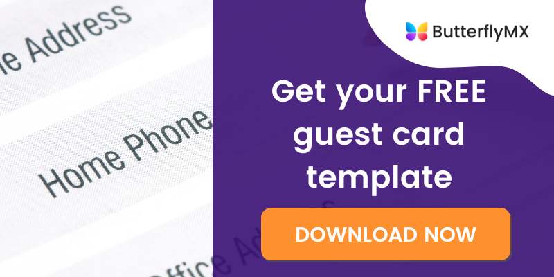 free guest card template