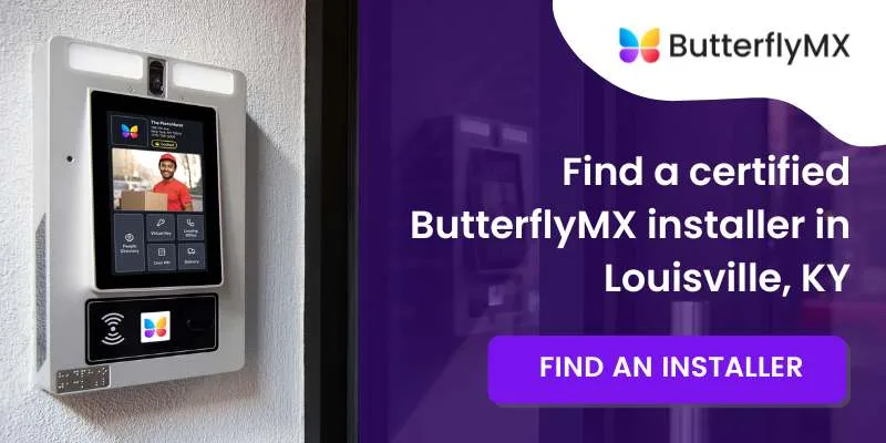 Find a certified ButterflyMX installer in Louisville, KY