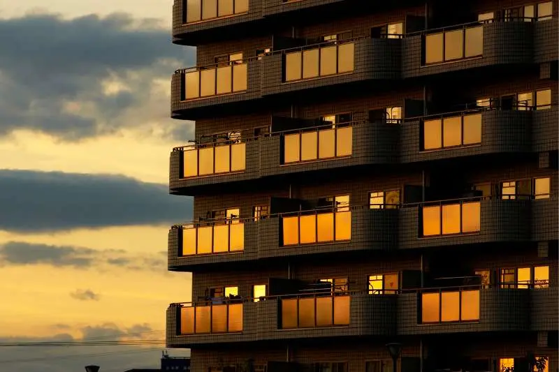 High-Rise Apartment Buildings and Mid-Rises Overshadowing Low-Rises