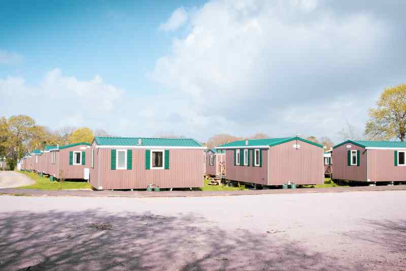 Mobile home park investing can lead to many homes being lined up together. 
