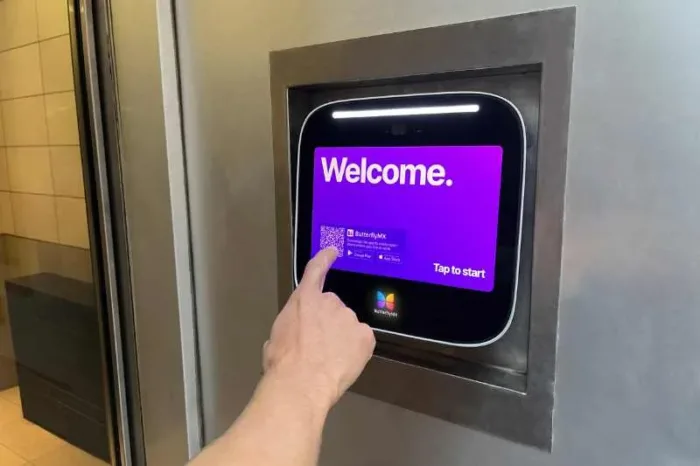 video intercom system with door release