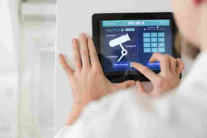 touchscreen panel for apartment alarm system