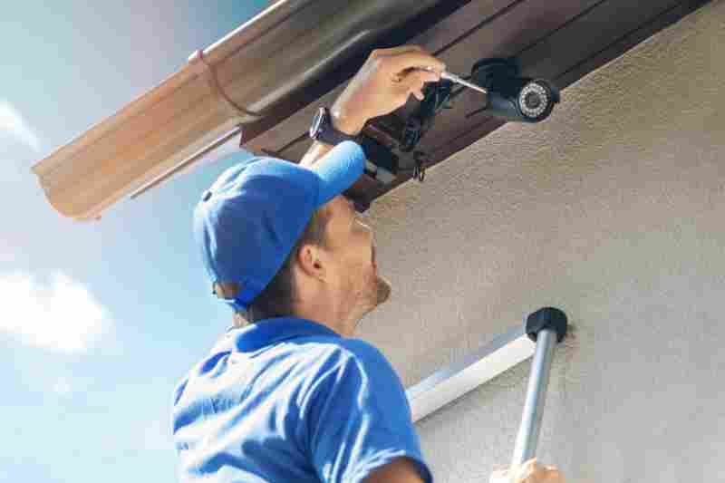 installing security camera commercial security system
