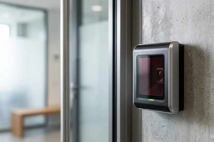IR sensor installed at the entrance to a property