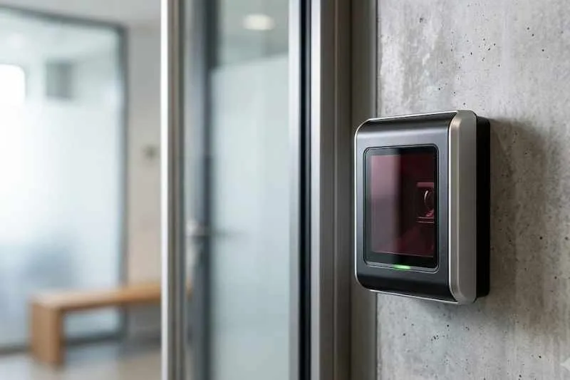 IR sensor installed at the entrance to a property