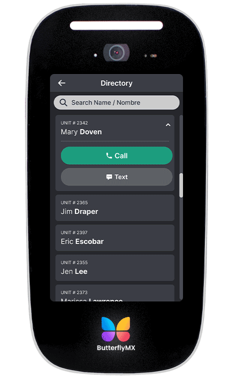 intercom-resident-directory Resident directory