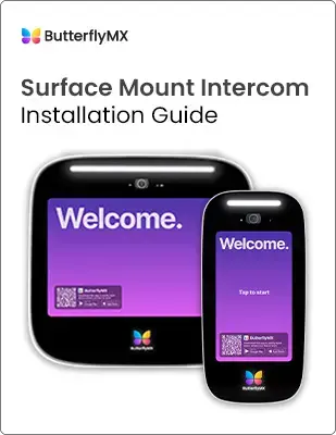 butterflymx 8inch 12inch video intercom system installation guide