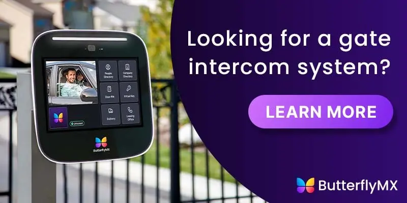 Looking for a gate intercom system