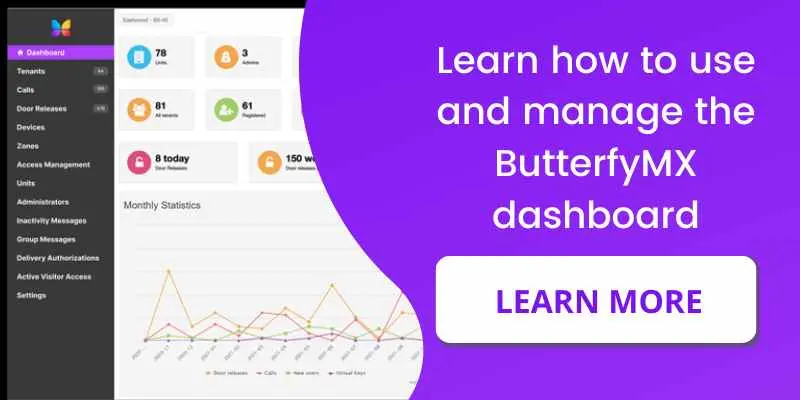learn how to use the ButterflyMX dashboard