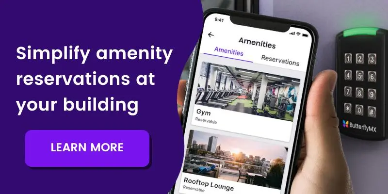 Simplify amenity reservations at your building
