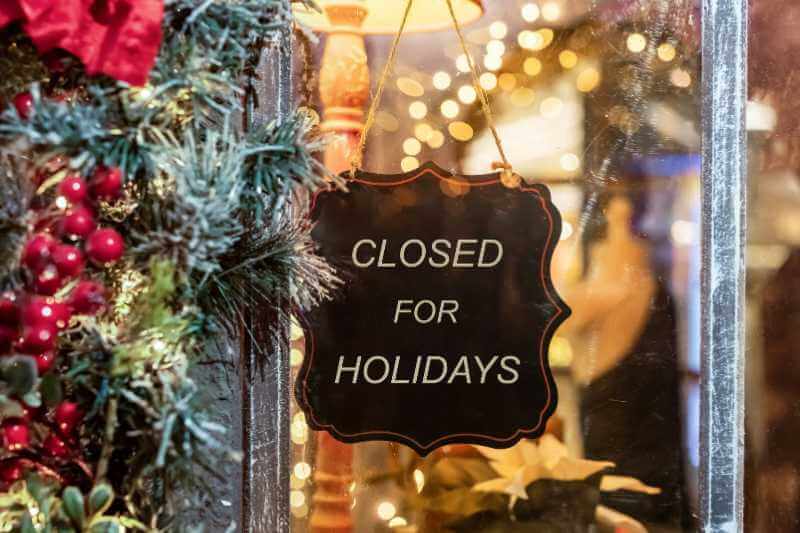access control holiday schedule