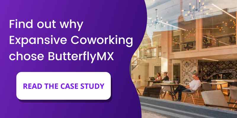 ButterflyMX case study of commercial coworking space