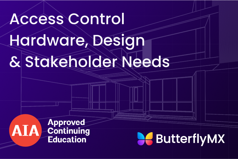 AIA continuing education course through ButterflyMX
