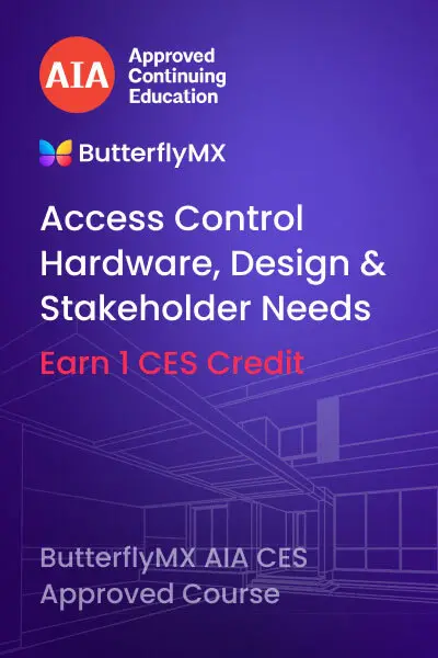 image promoting butterflymx aia ces course