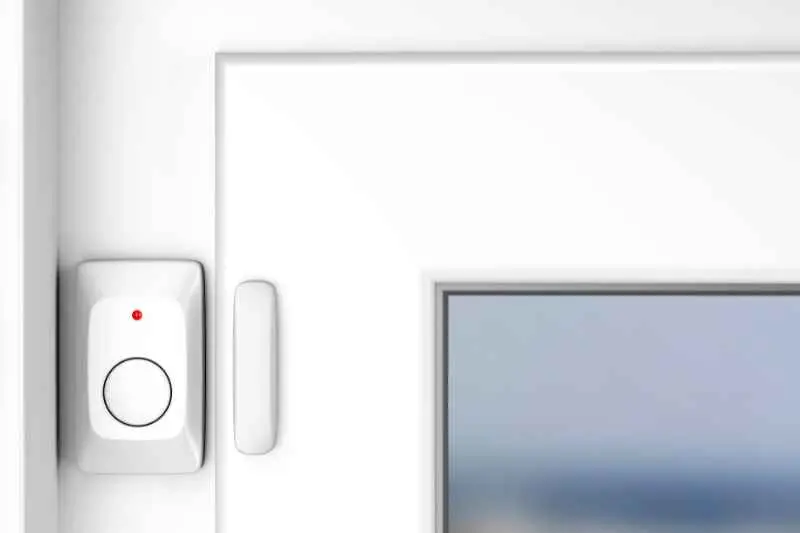 An example of a door-opening alarm sensor.