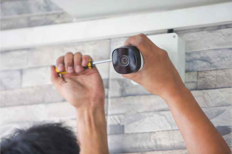 An example of camera system installation.