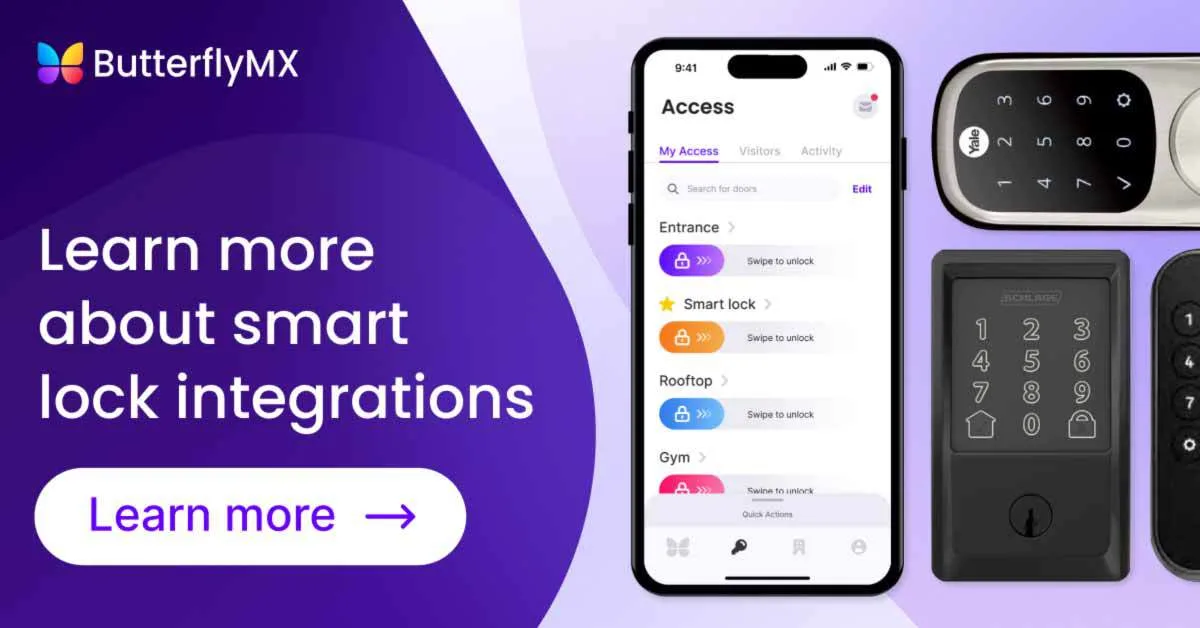 Smart Locks for Apartment Buildings | ButterflyMX - Apartment Security Systems With Modern Smart Locks