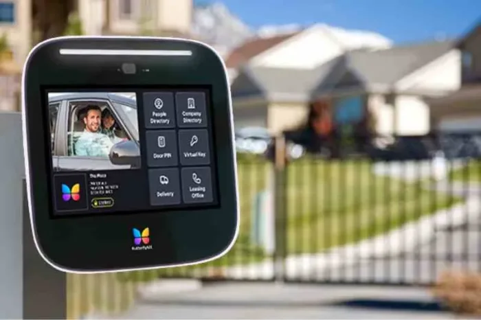 ButterflyMX intercom pedestal