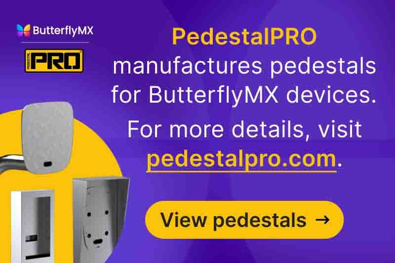 ButterflyMX pedestal
