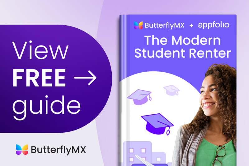 Read the ButterflyMX ebook on the modern student renter