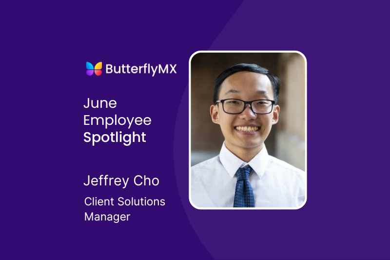 ButterflyMX employee spotlight on Jeffrey Cho, Client Solutions Manager