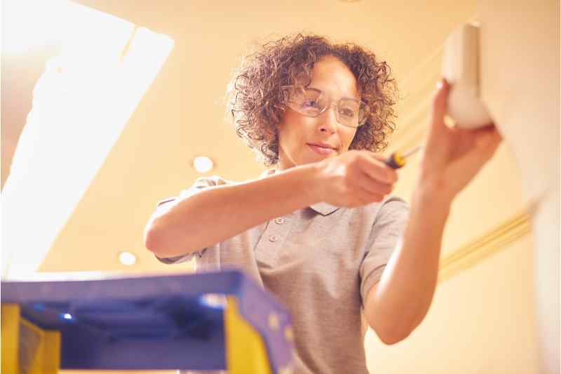 intercom dealer working on property