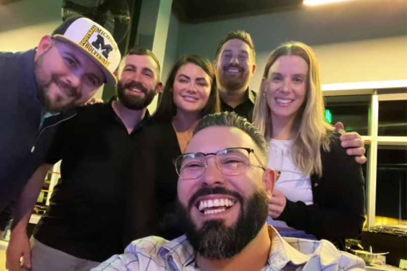 The ButterflyMX sales team has fun at their meetup