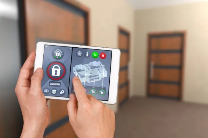 property management tablet used by smart property manager