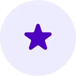 lavender circle with darker purple star icon in center